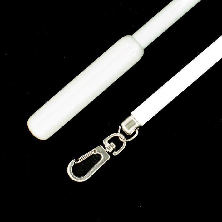 Curtain Flick Stick White Metal Drapery Wand