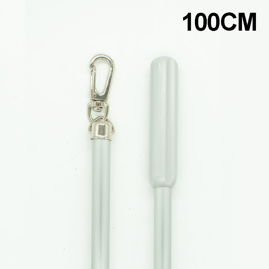Curtain Flick Stick Silver Metal Drapery Wand
