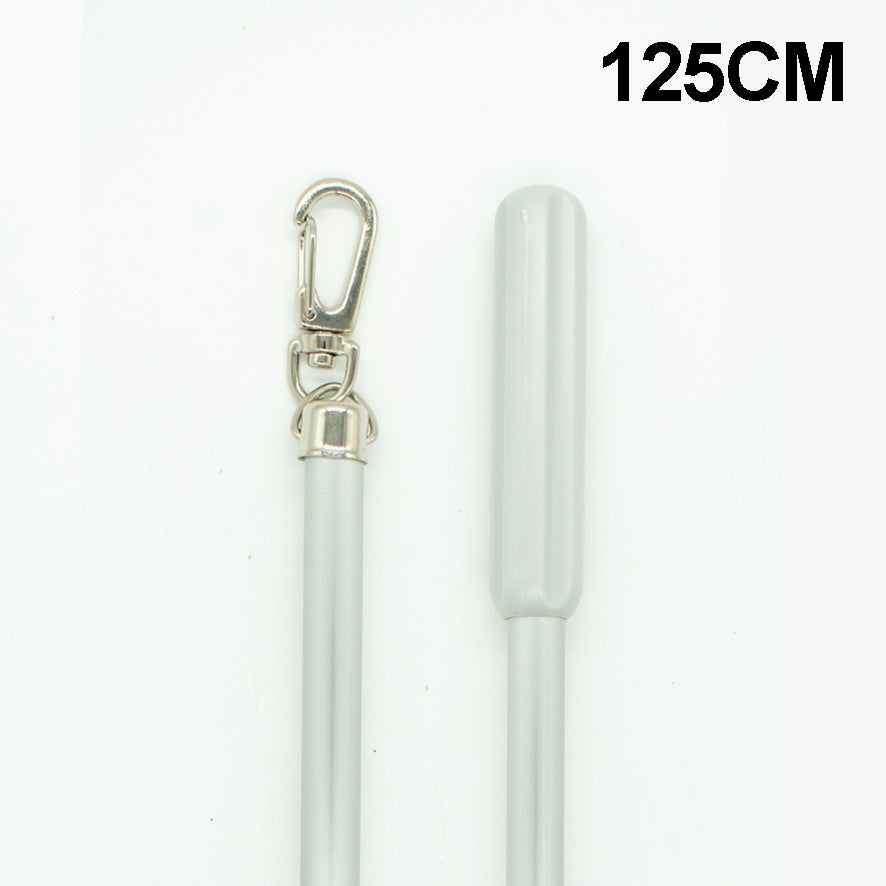 Curtain Flick Stick Silver Metal Drapery Wand