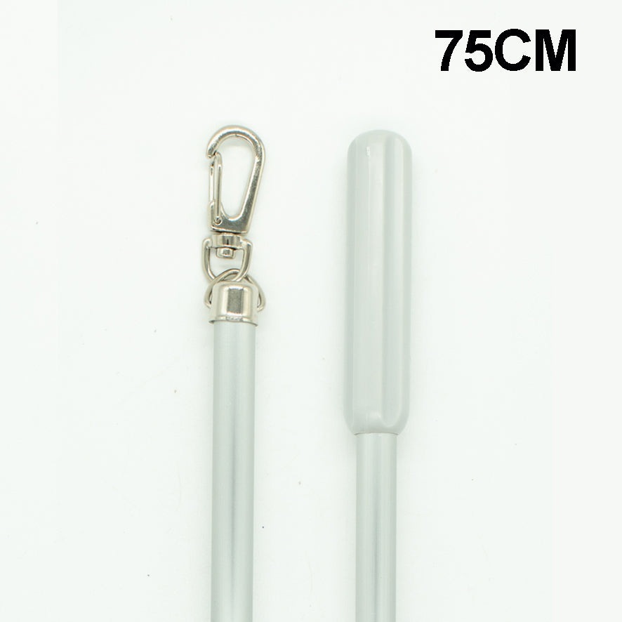 Curtain Flick Stick Silver Metal Drapery Wand