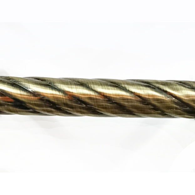 4M Curtain Twisted Rod 25mm