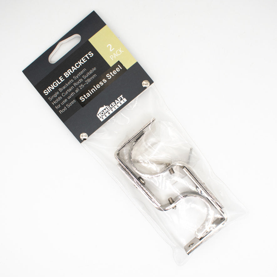 Curtain Rod Support Single Bracket Pack of 2