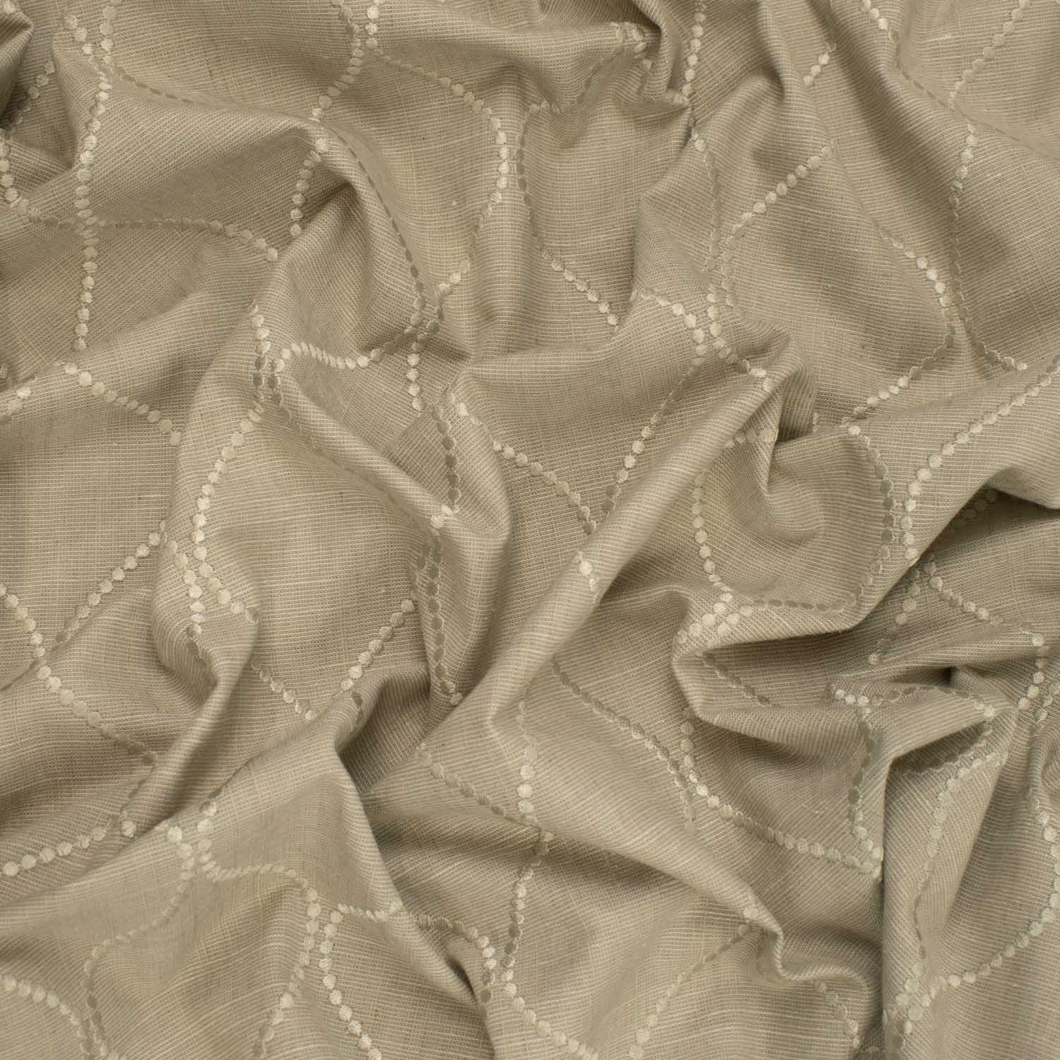 Cycle by Zepel - Curtaining/Upholstery Embroidery Twist Linen Look