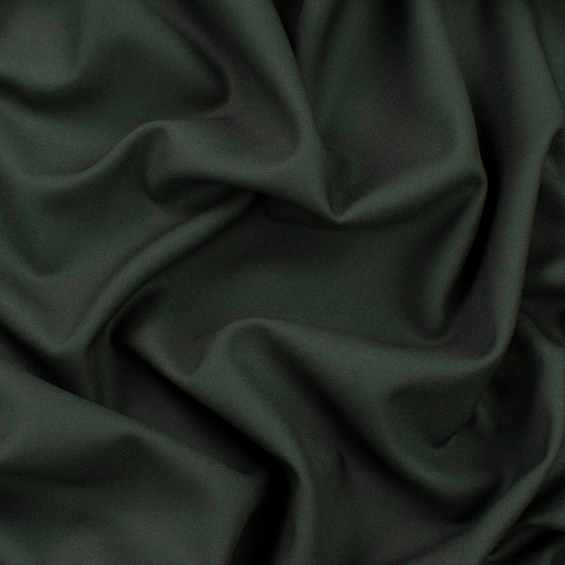 Japanese Nikkei Crepe Suiting Design-42707 Dark Green
