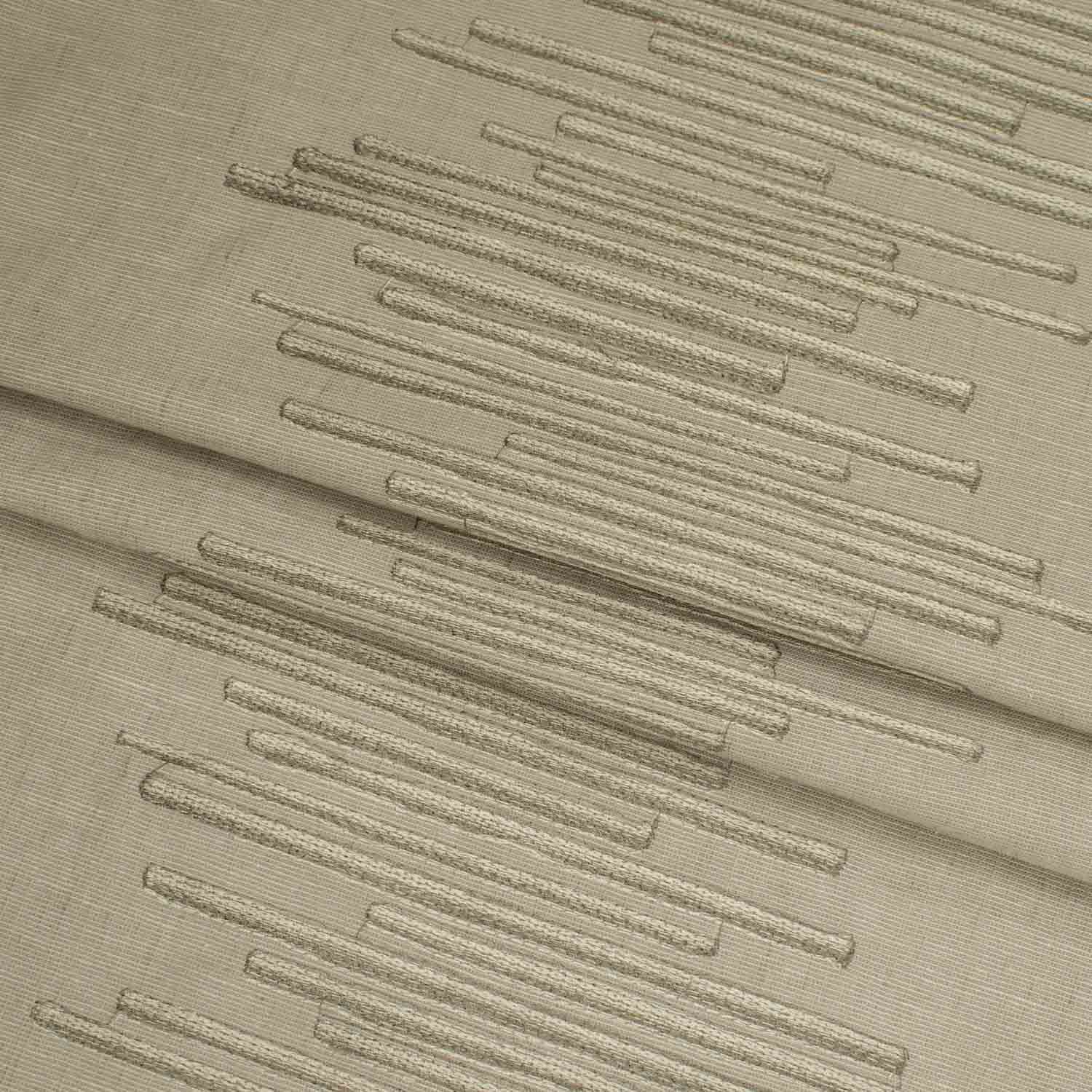 Dash by Zepel - Curtaining/Upholstery Embroidery Stripes Linen Look