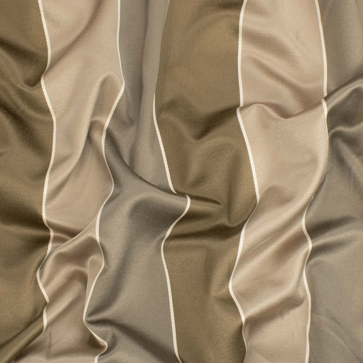 Denmark by Maurice Kain - Curtaining/Upholstery Large Stripe Sateen Prints