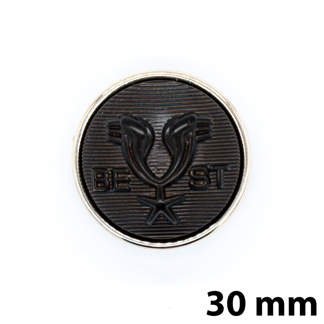 Vintage Eagle Button Chocolate/Gold