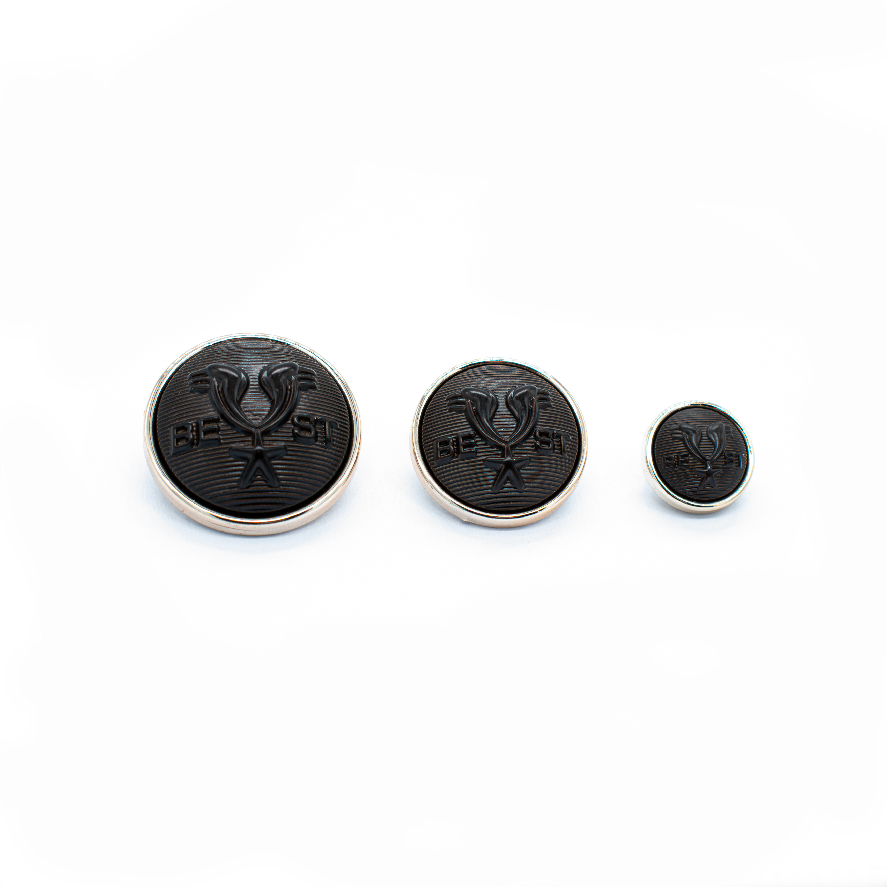 Heritage Crest Button Chocolate/Gold