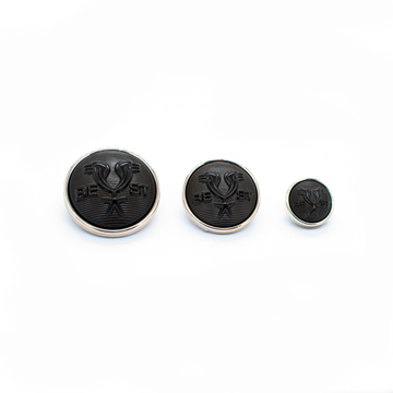Heritage Crest Button Chocolate/Gold