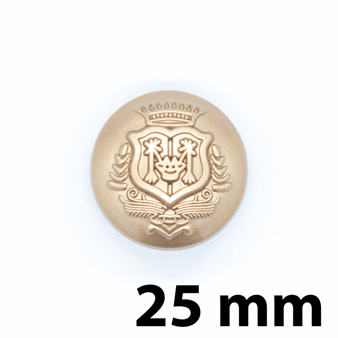 Crown Crest Button Light Gold