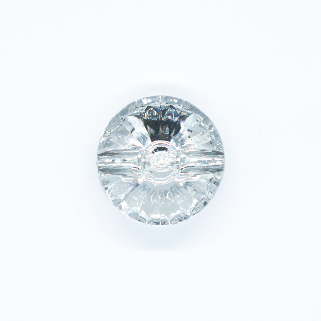 Diamond Cut Button 3.5cm Clear