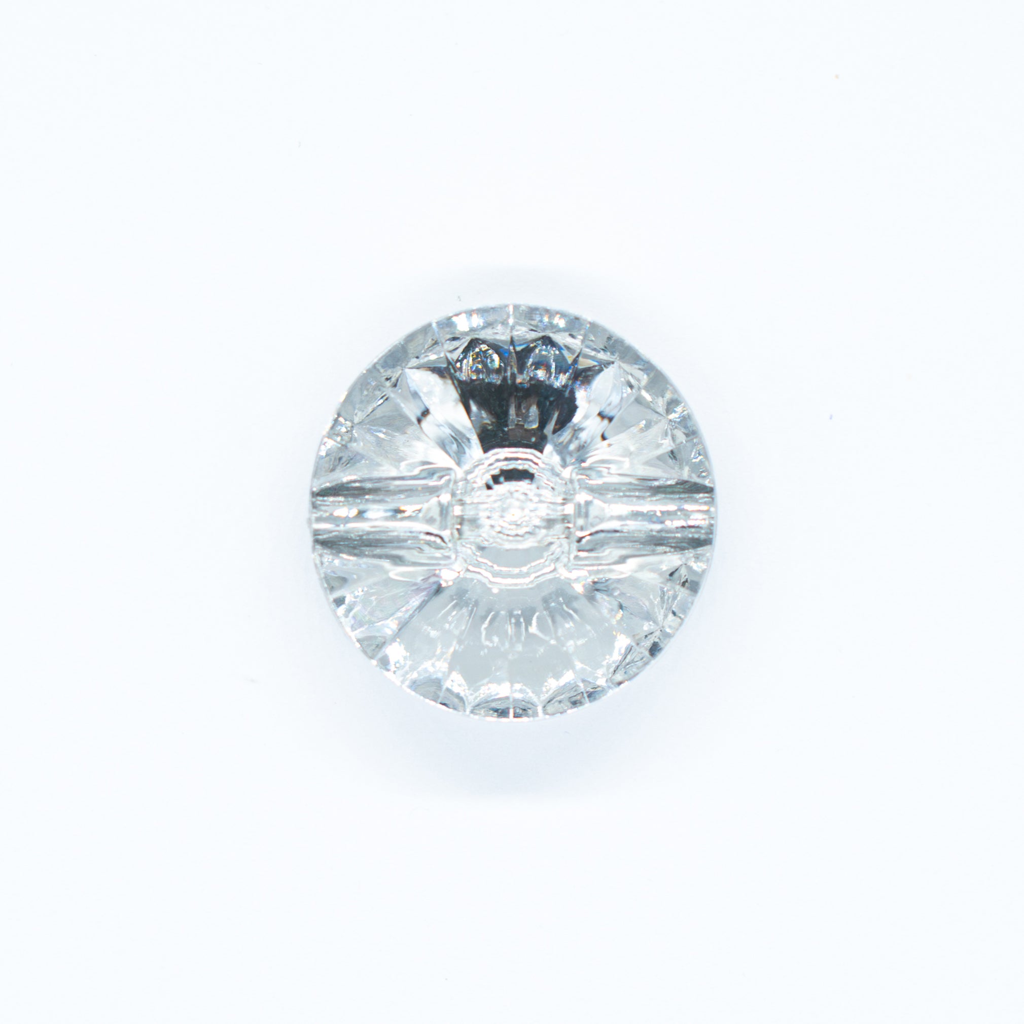 Diamond Cut Button 3.5cm Clear