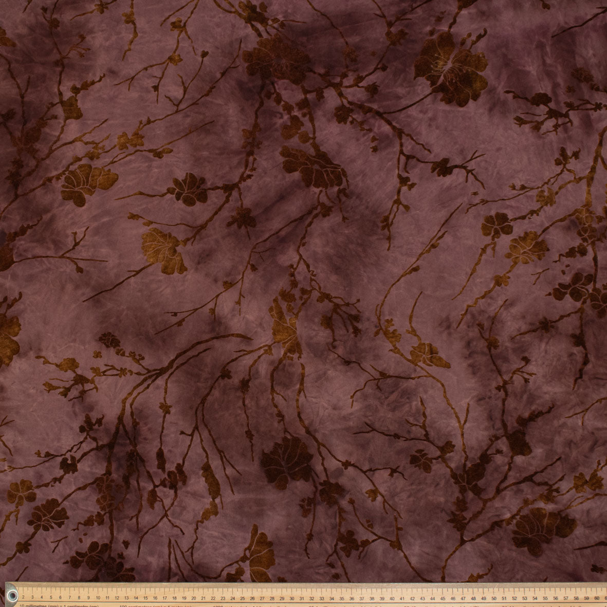Devore Burnout Floral Stretch Mesh