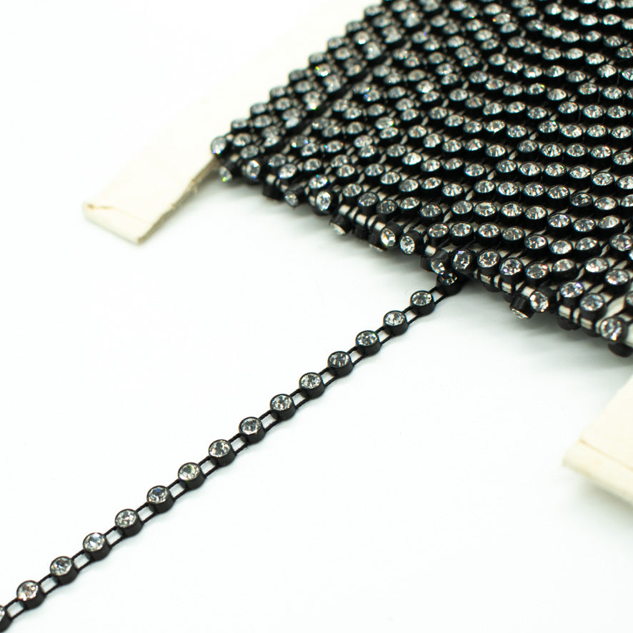 Lurex Diamonte Rhinestone Single Trim