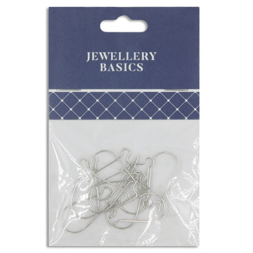 Earring Loops 35mm Silver 10Pcs