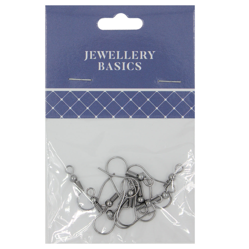 Earring Shepherd Hooks 20mm Antique Silver 10Pcs