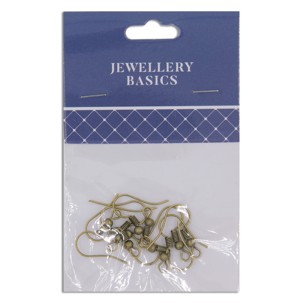 Earring Shepherd Hooks 20mm Boho Gold 10Pcs