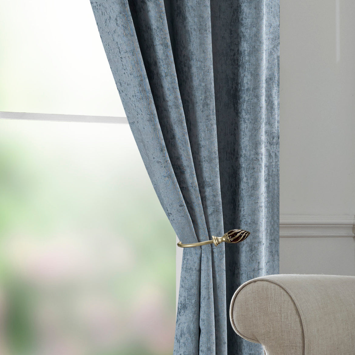 Elysian Chenille Eyelet Curtain