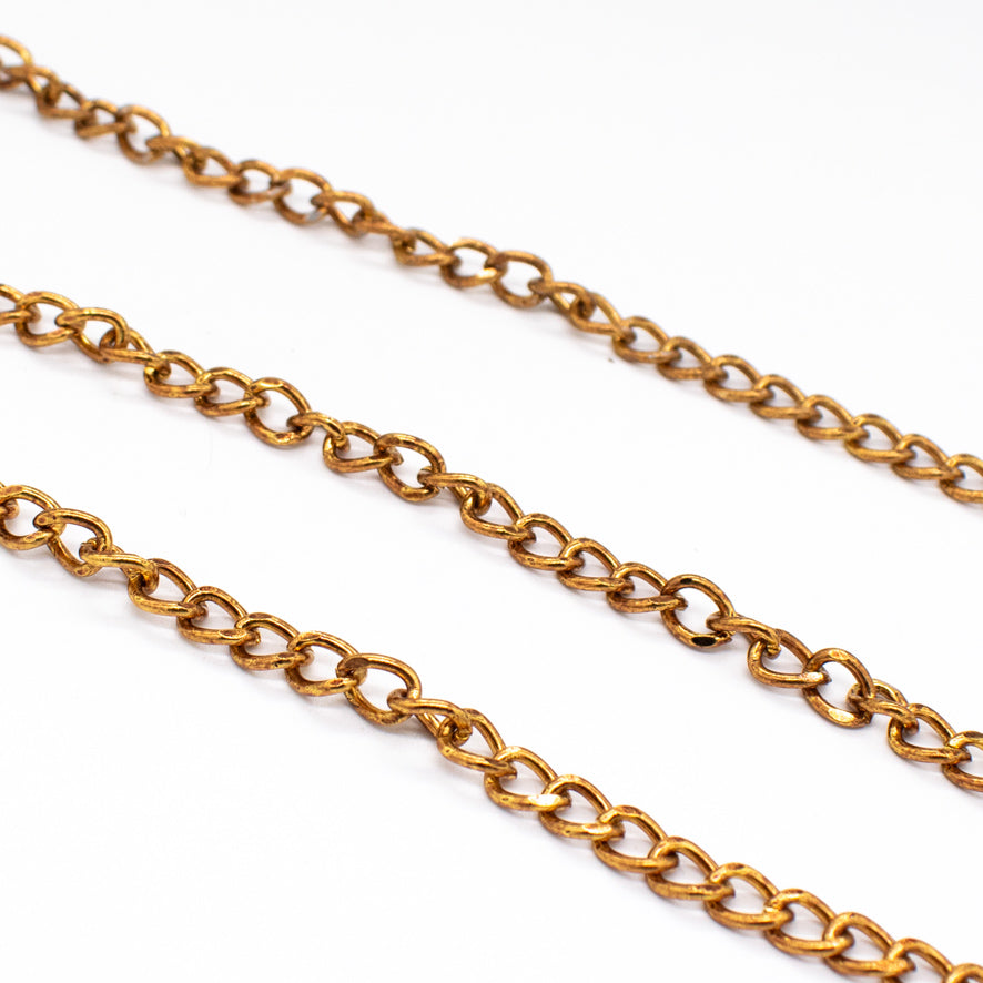 Gold Rust & Silver Metal Chain