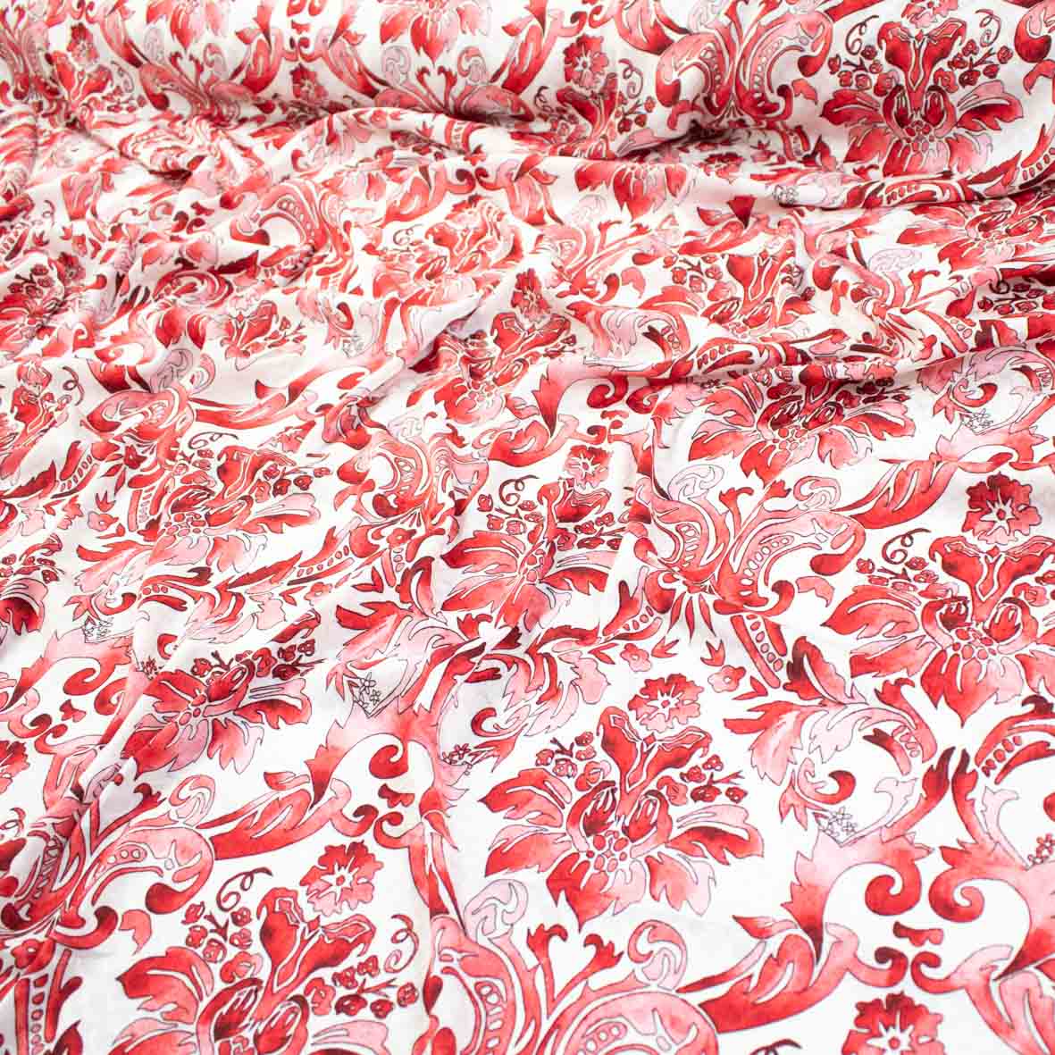 Embossed Crepe Prints SS41913 - Summer Floral Baroque