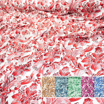 Embossed Crepe Prints SS41913 - Summer Floral Baroque