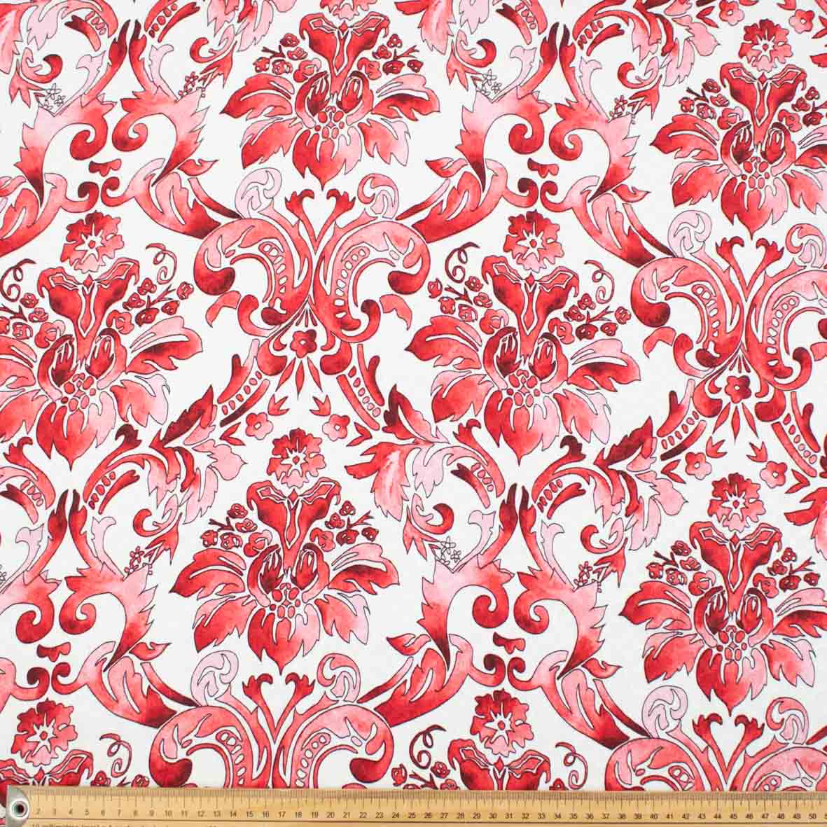 Embossed Crepe Prints SS41913 - Summer Floral Baroque