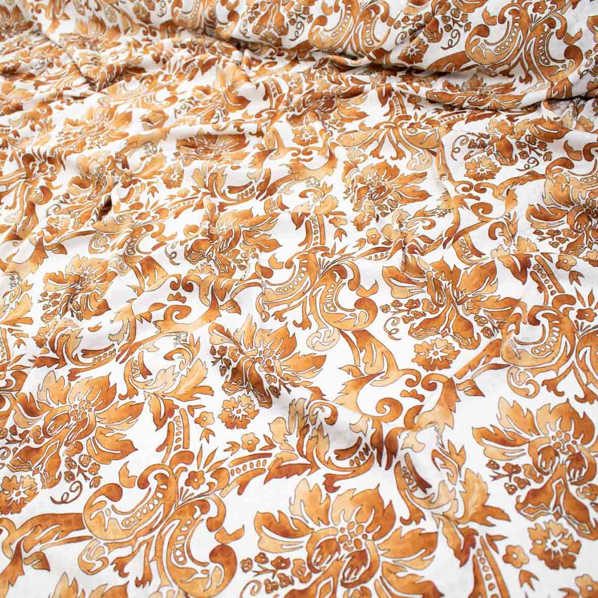 Embossed Crepe Prints SS41913 - Summer Floral Baroque