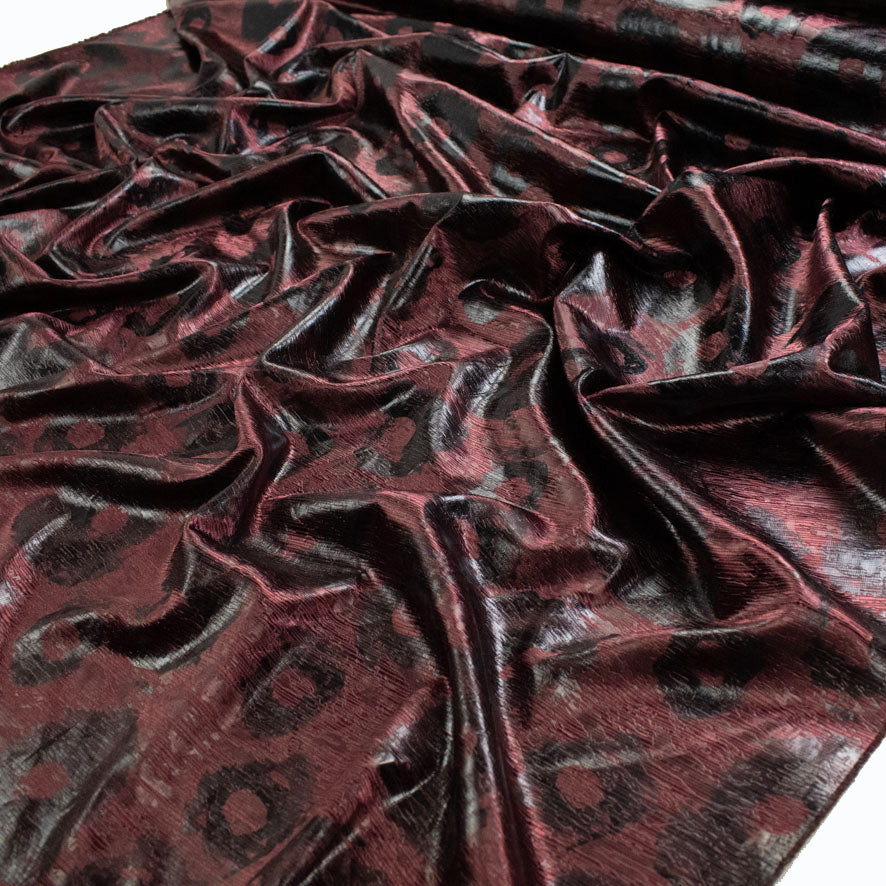 Textured Sateen Embossed Jacquard Suiting