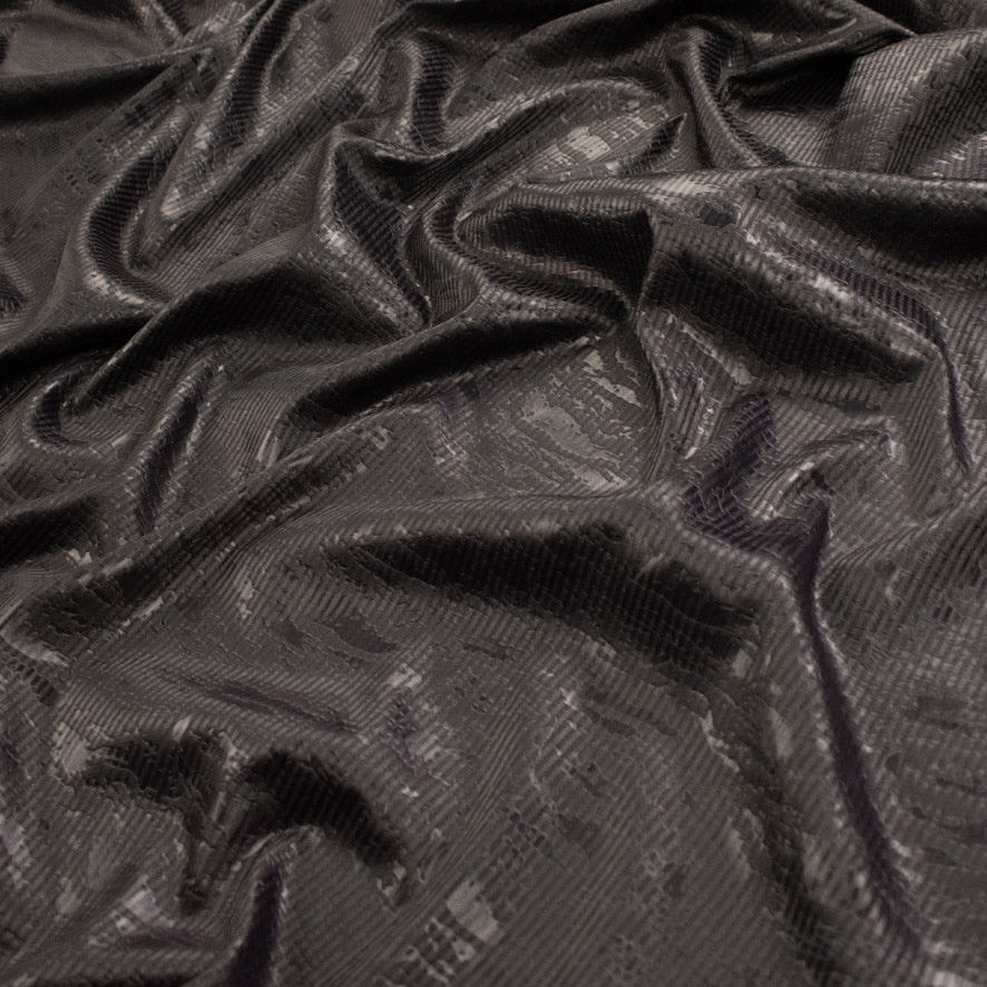Textured Sateen Embossed Jacquard Suiting