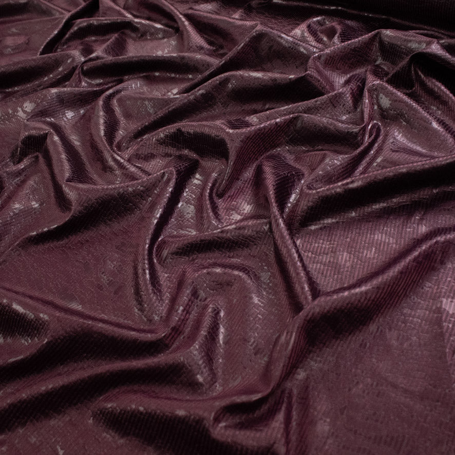 Textured Sateen Embossed Jacquard Suiting