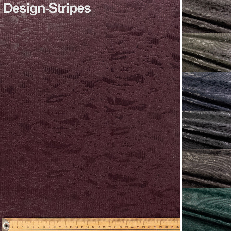 Textured Sateen Embossed Jacquard Suiting