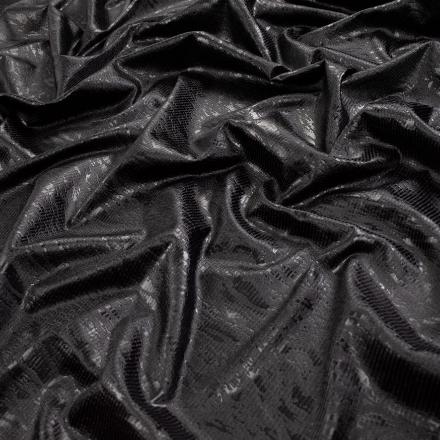 Textured Sateen Embossed Jacquard Suiting