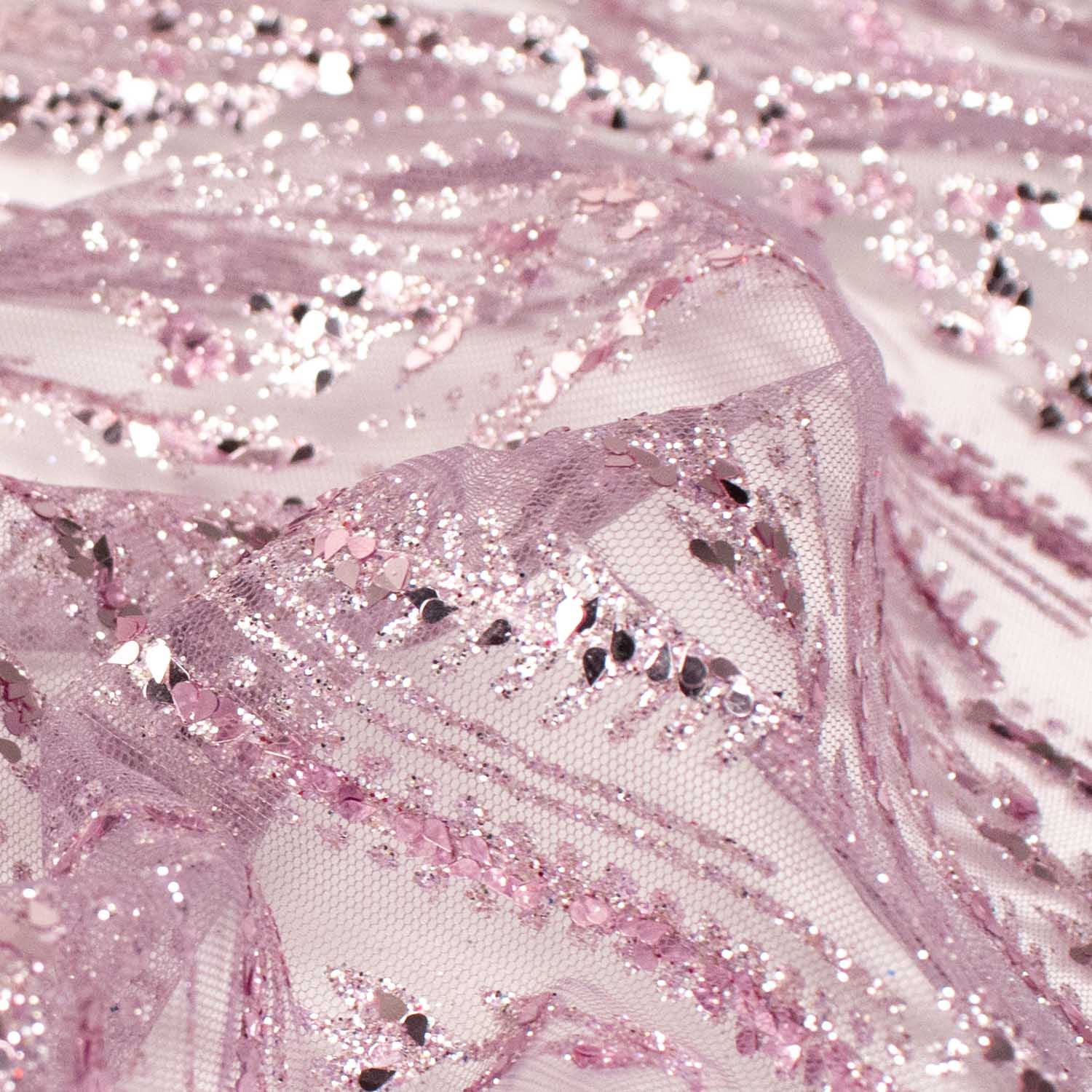 Metallic Glitter Couture Sequin Mesh