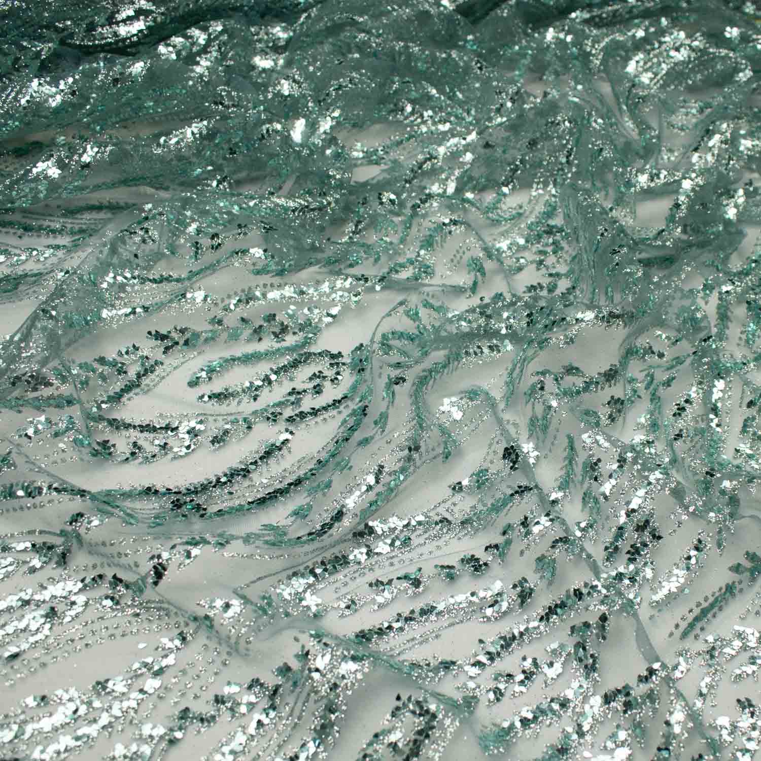 Metallic Glitter Couture Sequin Mesh