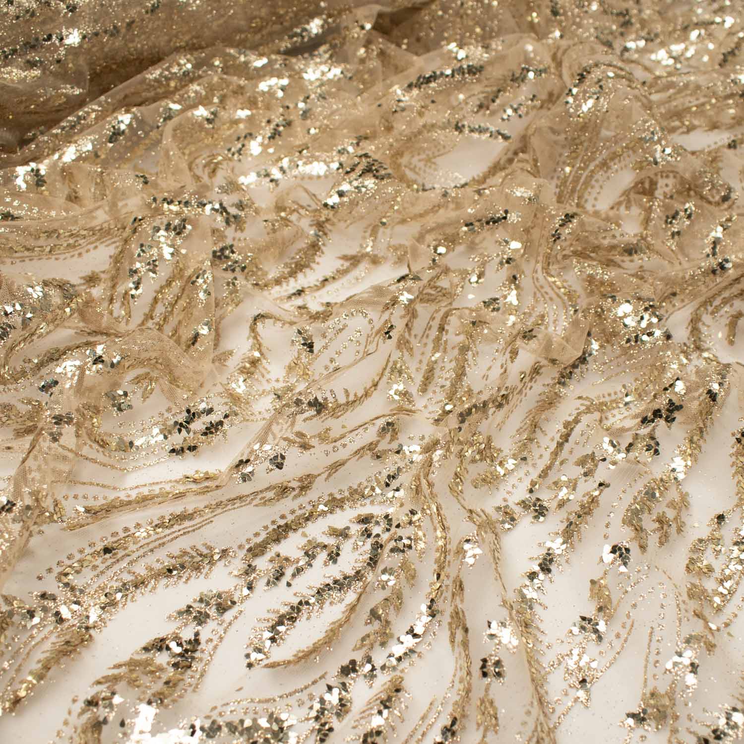 Metallic Glitter Couture Sequin Mesh