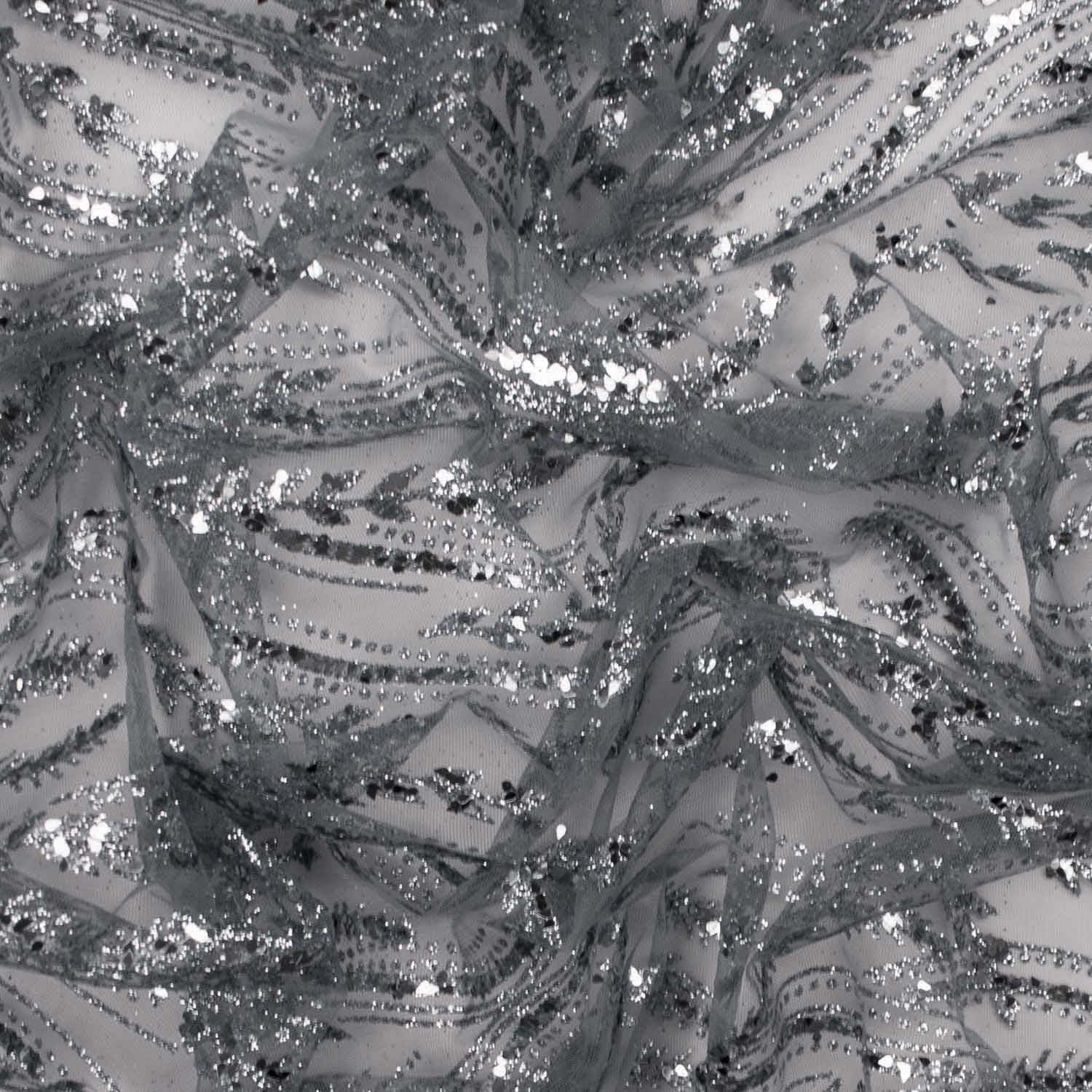 Metallic Glitter Couture Sequin Mesh