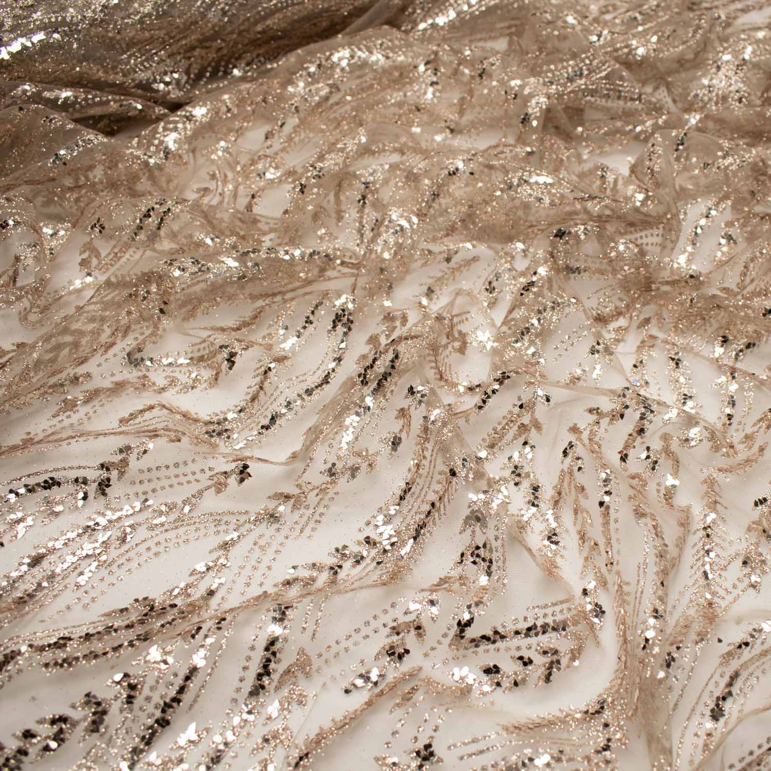 Metallic Glitter Couture Sequin Mesh