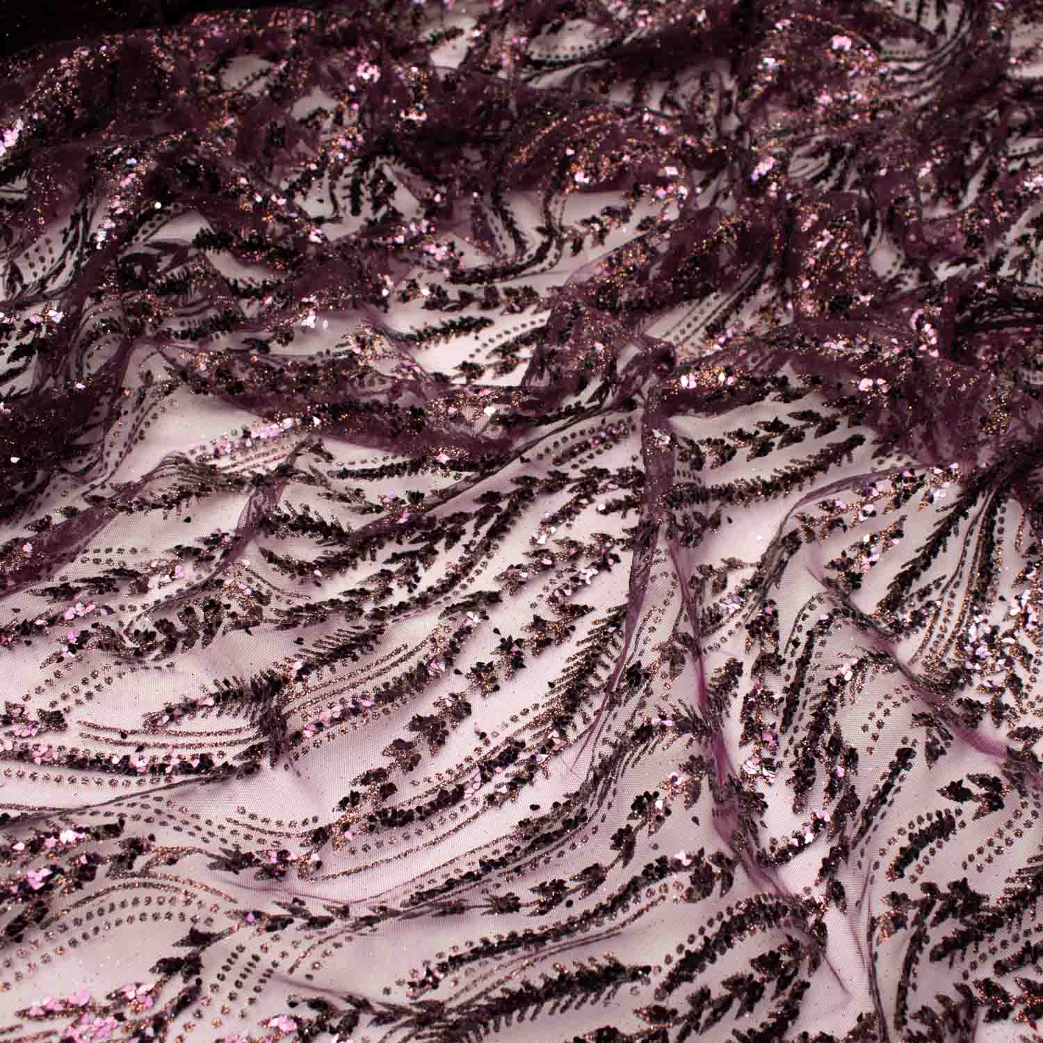 Metallic Glitter Couture Sequin Mesh