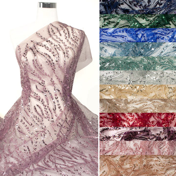 Metallic Glitter Couture Sequin Mesh