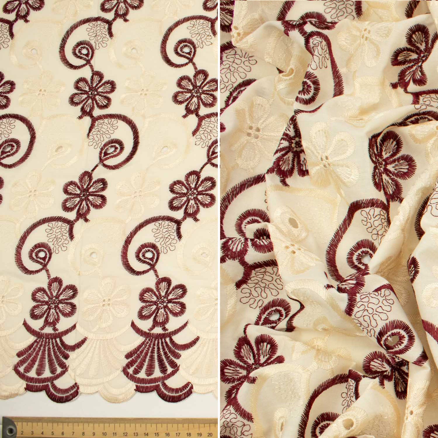 Embroidered Eyelet Cotton Anglaise Lace