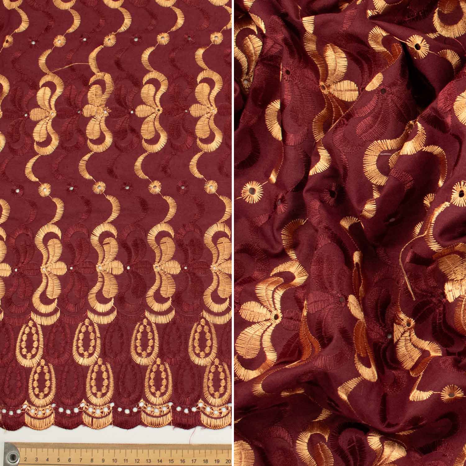 Embroidered Eyelet Cotton Anglaise Lace