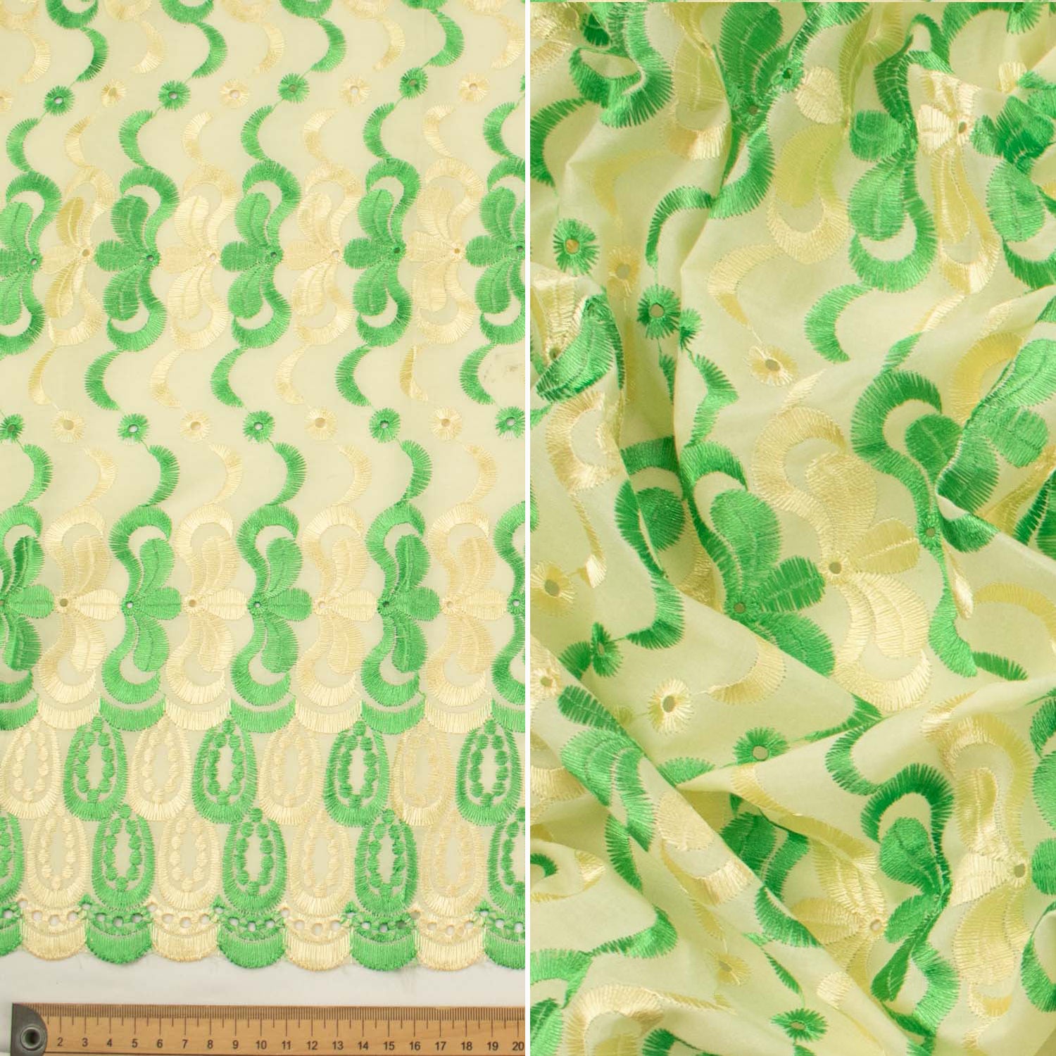 Embroidered Eyelet Cotton Anglaise Lace