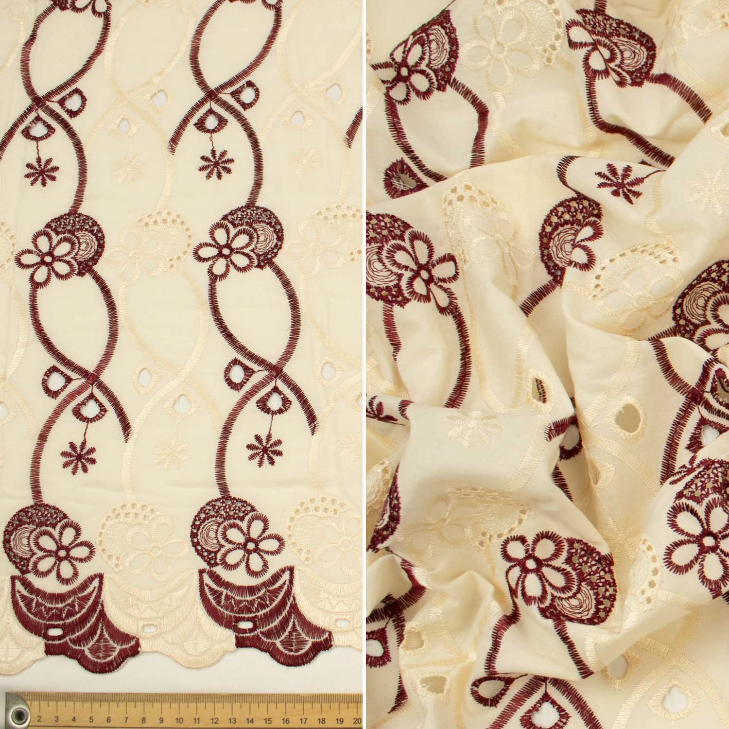 Embroidered Eyelet Cotton Anglaise Lace