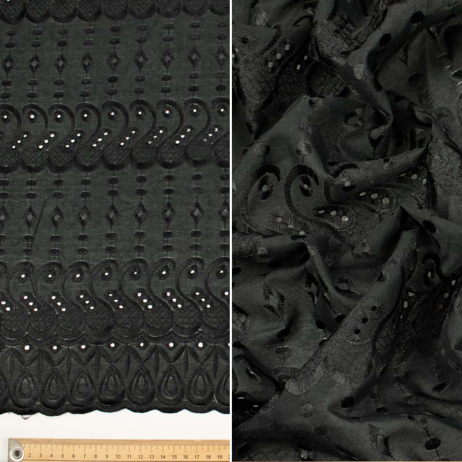 Embroidered Eyelet Cotton Anglaise Lace