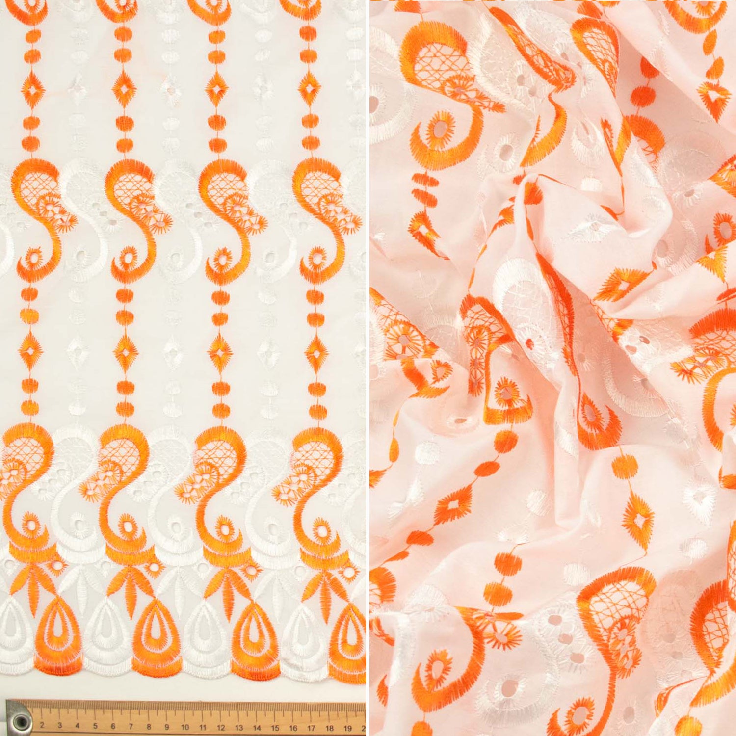 Embroidered Eyelet Cotton Anglaise Lace