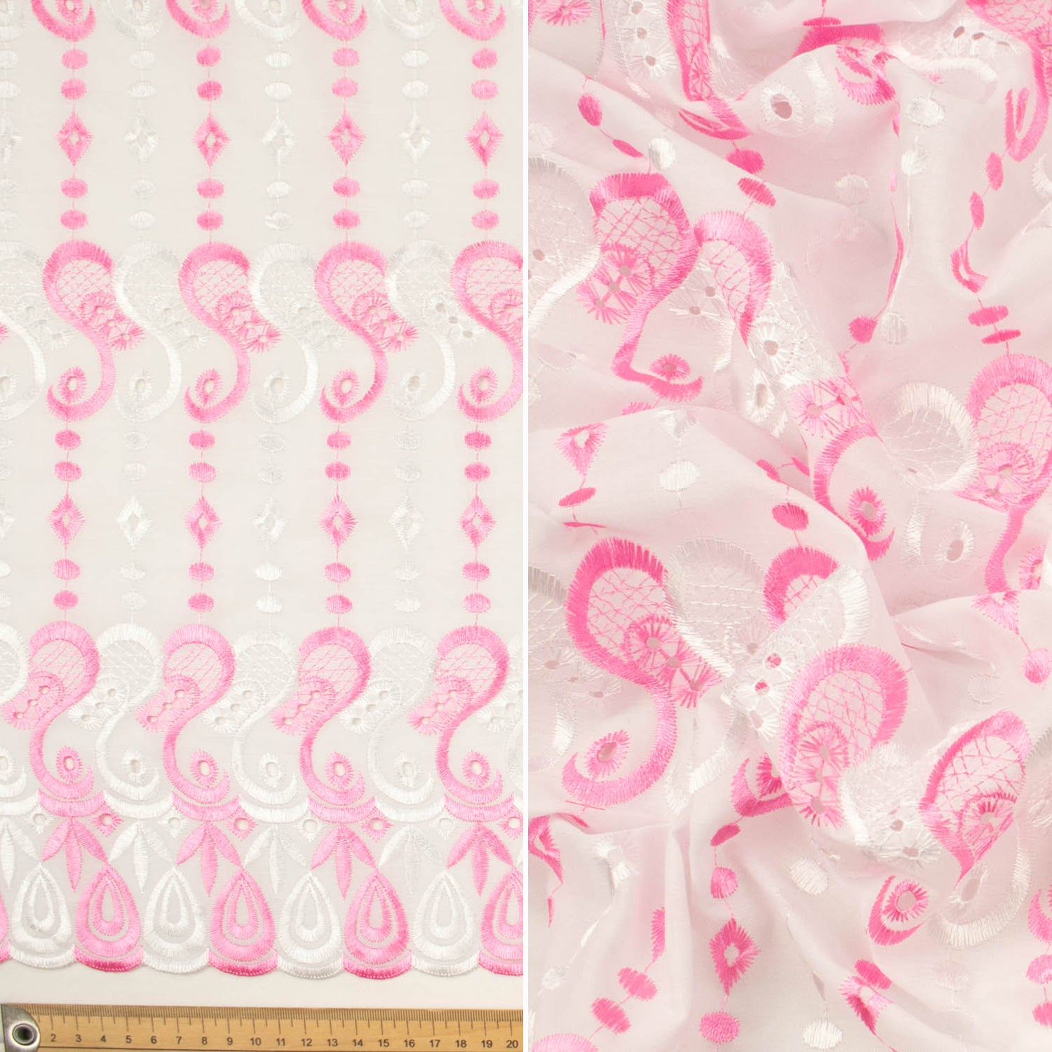 Embroidered Eyelet Cotton Anglaise Lace