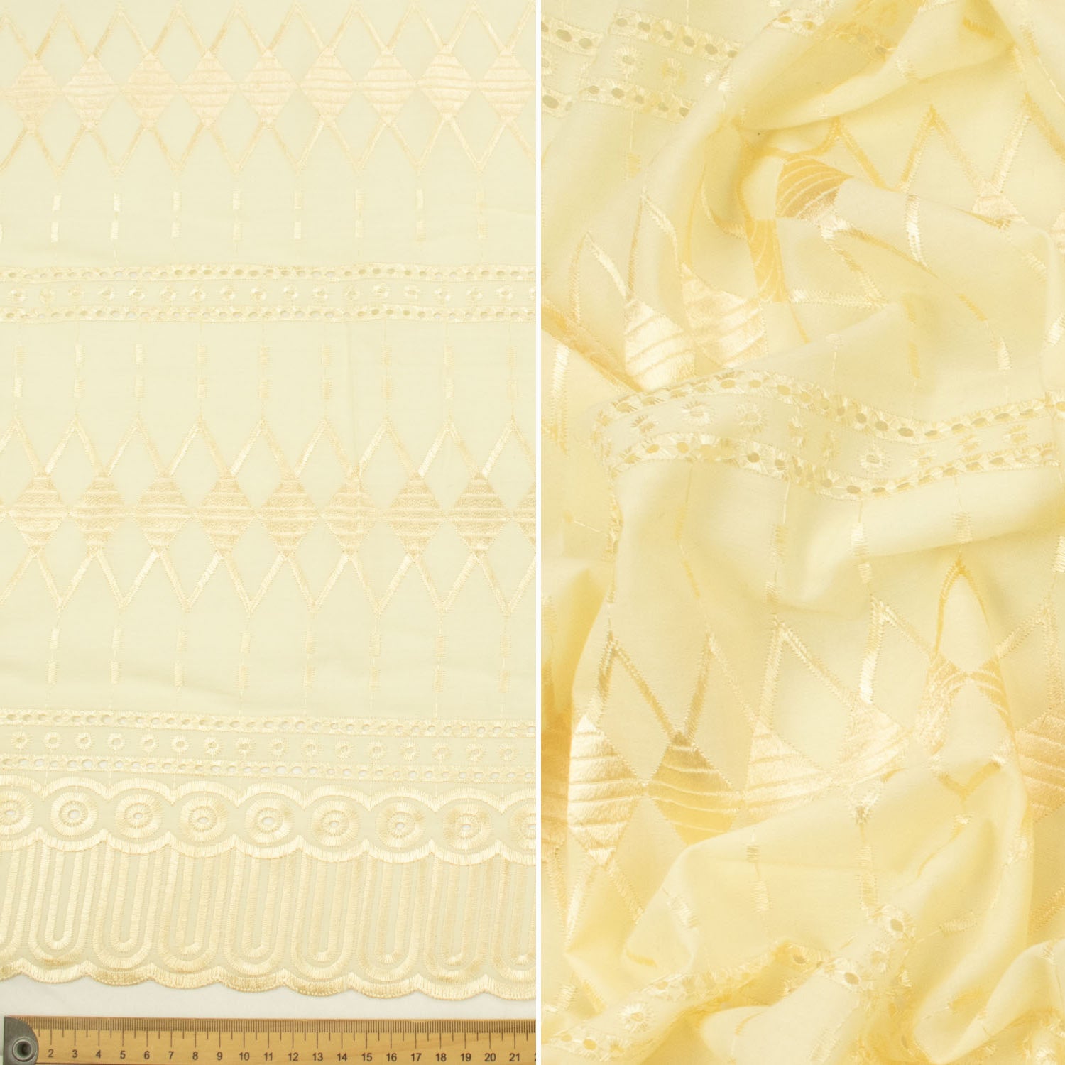 Embroidered Eyelet Cotton Anglaise Lace