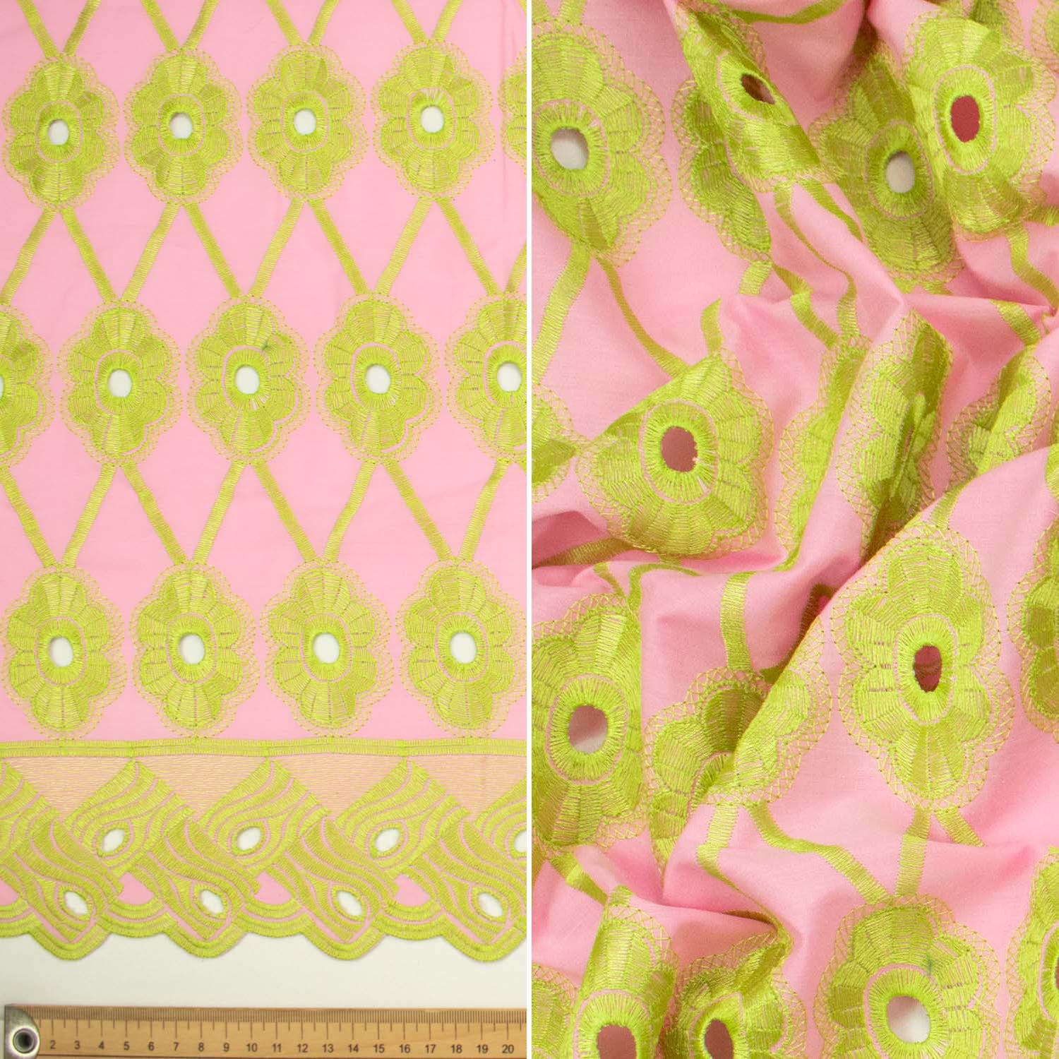 Embroidered Eyelet Cotton Anglaise Lace