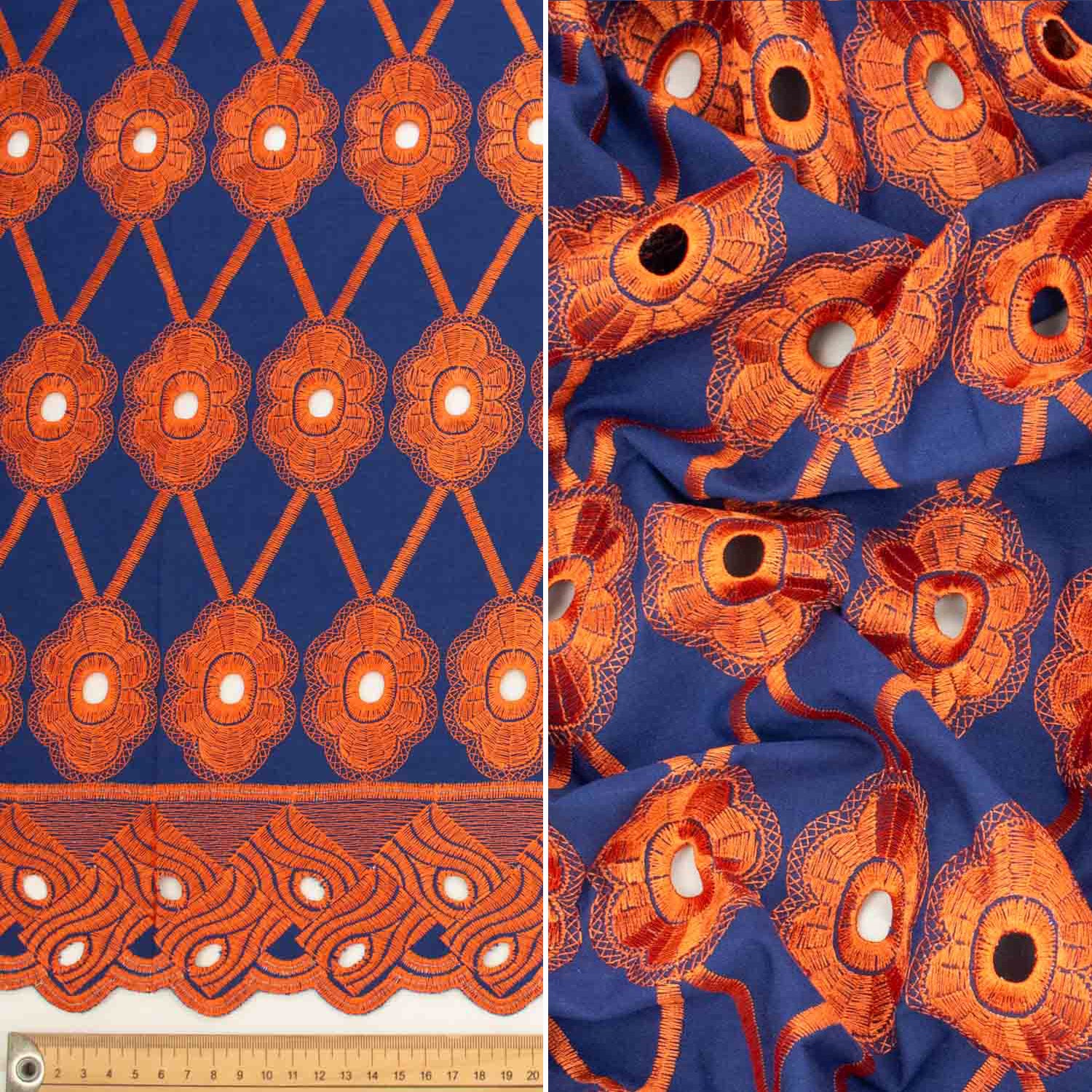 Embroidered Eyelet Cotton Anglaise Lace