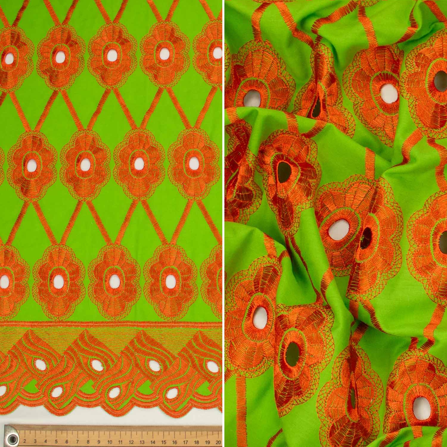 Embroidered Eyelet Cotton Anglaise Lace